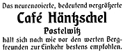 1925 geschaltete Werbung